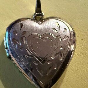 Vintage Sterling Silver Heart Locket